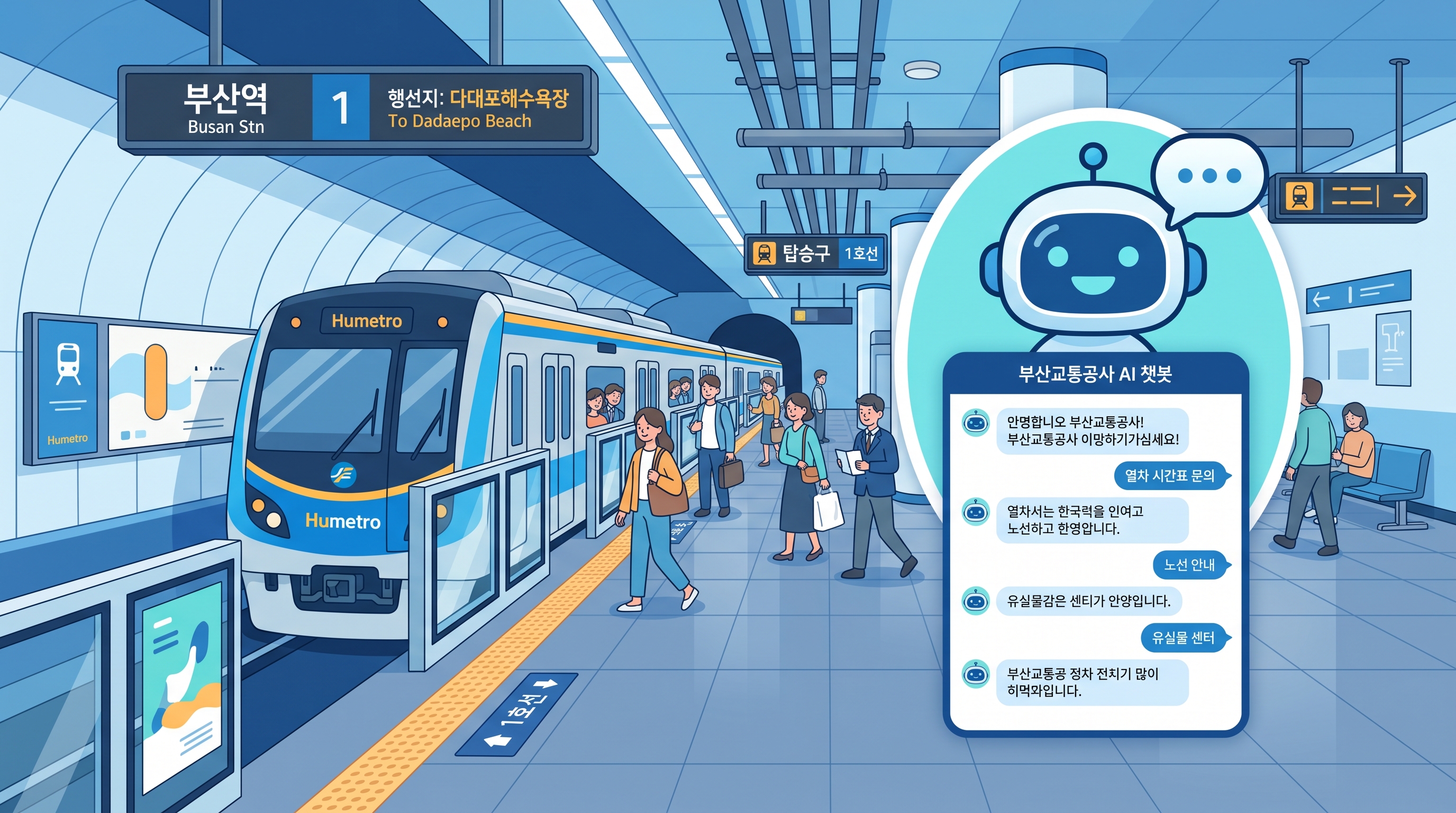Humetro AI Assistant - 부산교통공사 사내 AI 챗봇